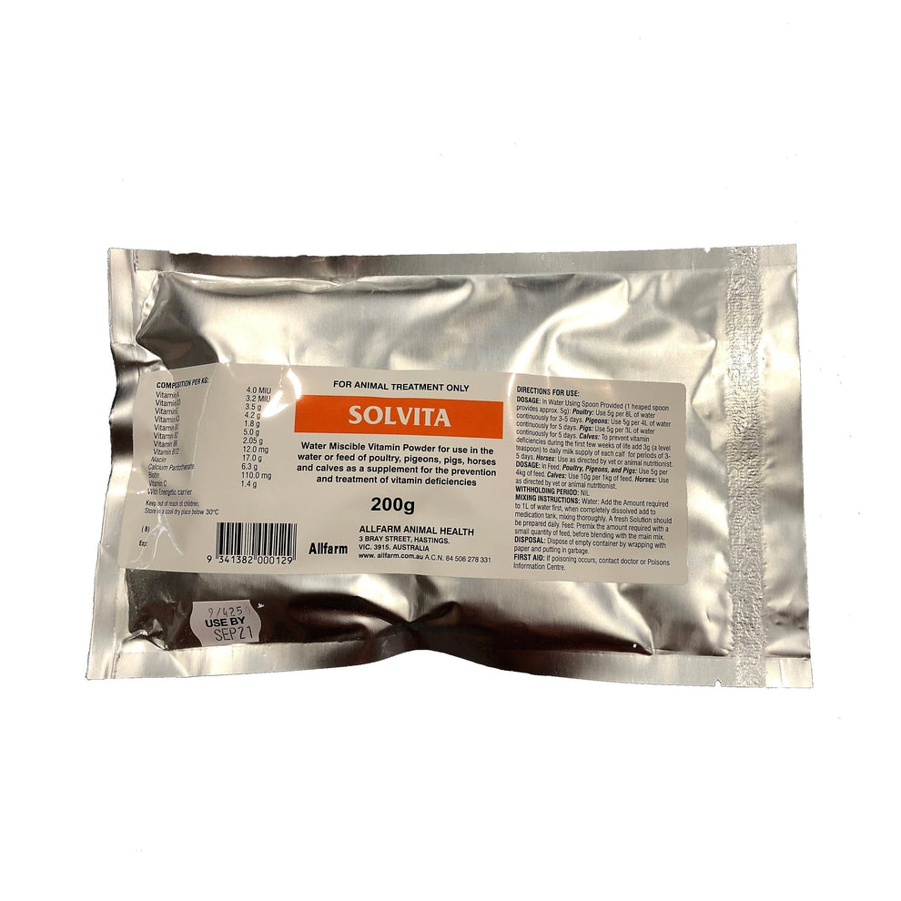 Solvita Vitamin Powder 200g – Chicken Mad